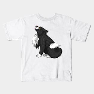 White Bicolor Longhair Kids T-Shirt